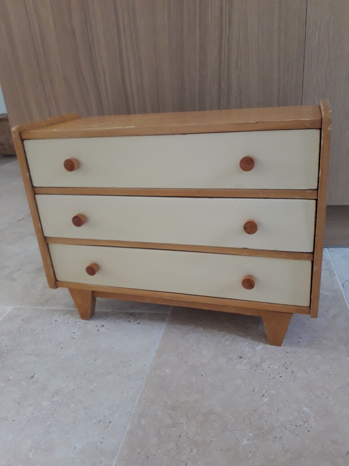 Toy doll dresser and furniture