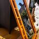Rectangular rattan mirror