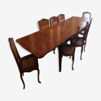 Dining table and 8 chairs