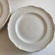 Set 10 plates with godrons in English iron earth 1950