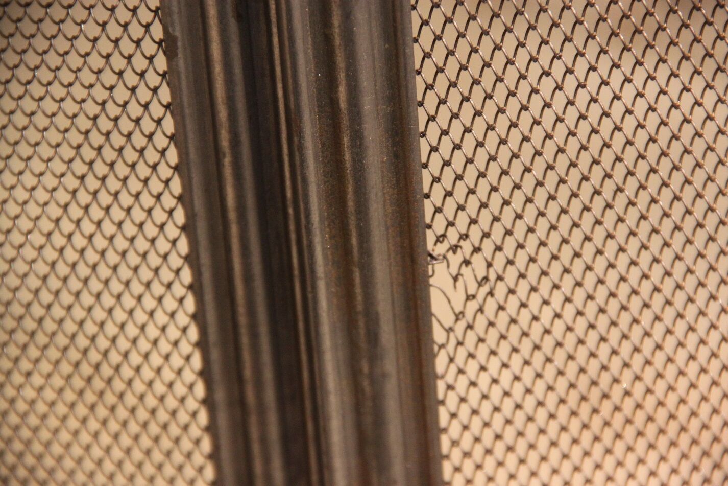 old brass foldable fire barrier
