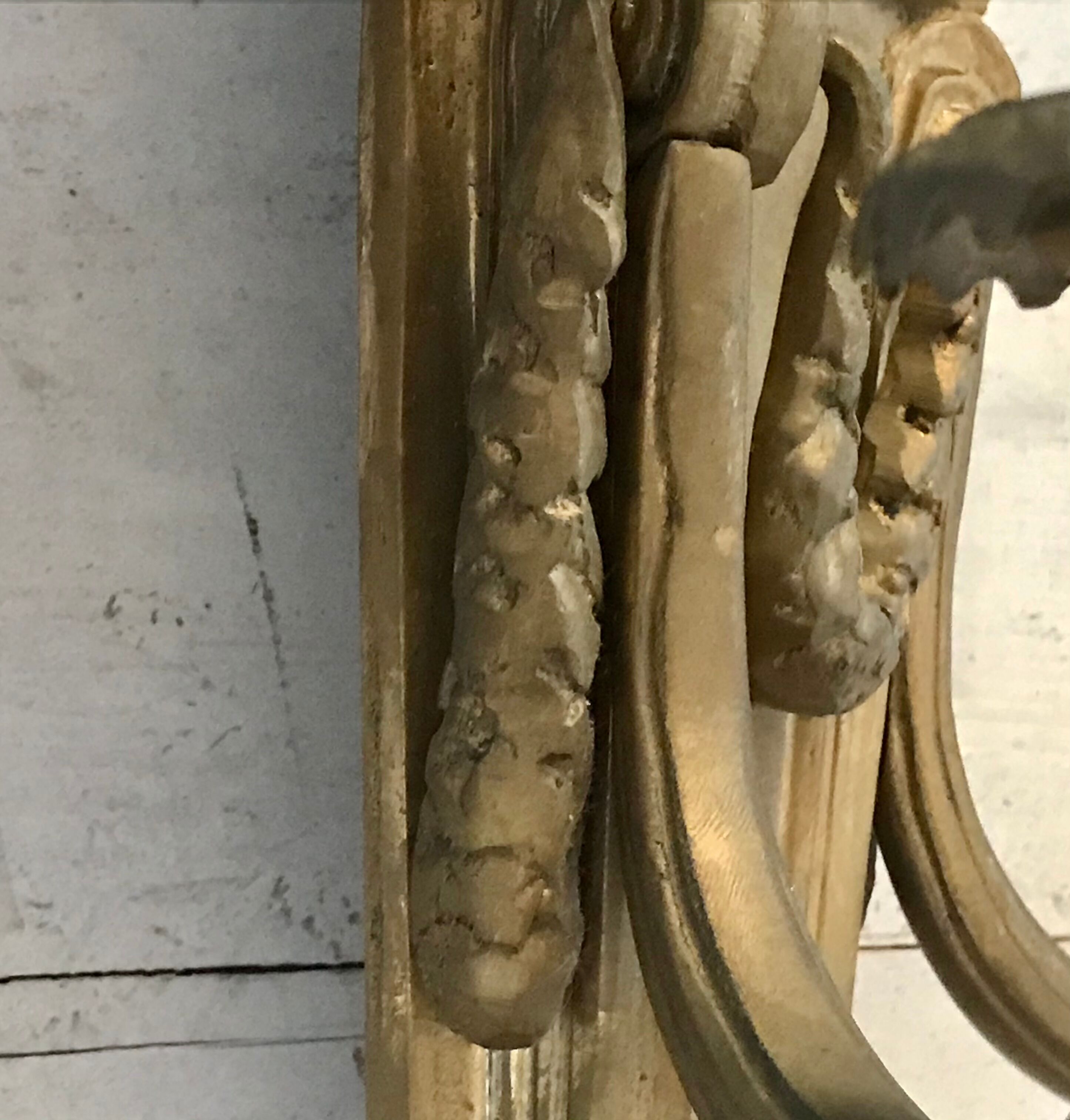 Pair of bronze castle appliques 55cm