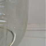 Sconce chrome and smoked glass vintage design 70s