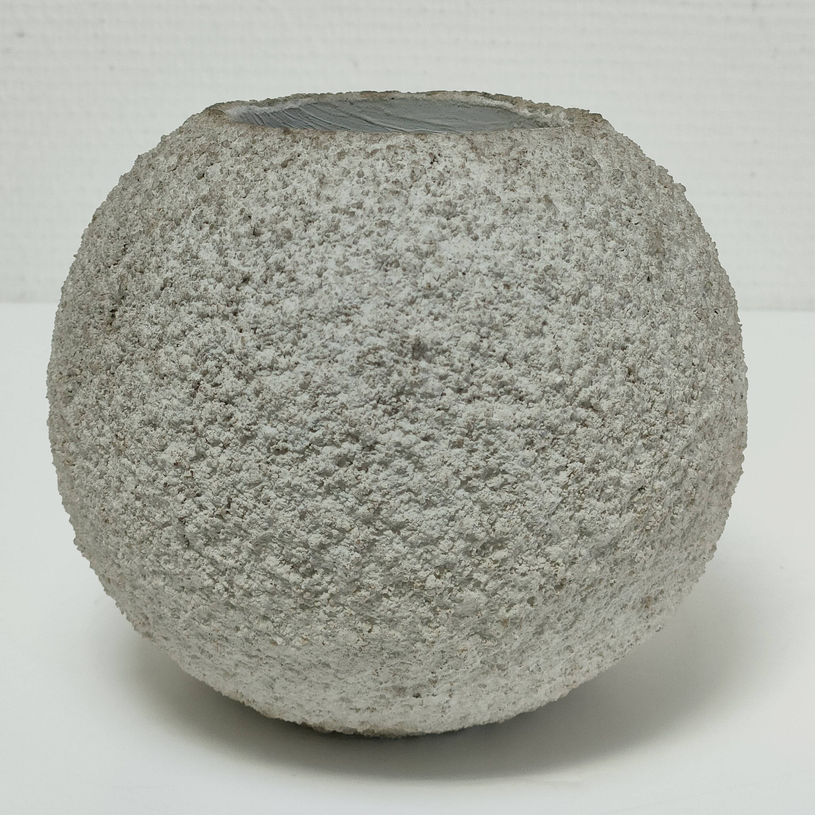 planter ball concrete cement design 60s