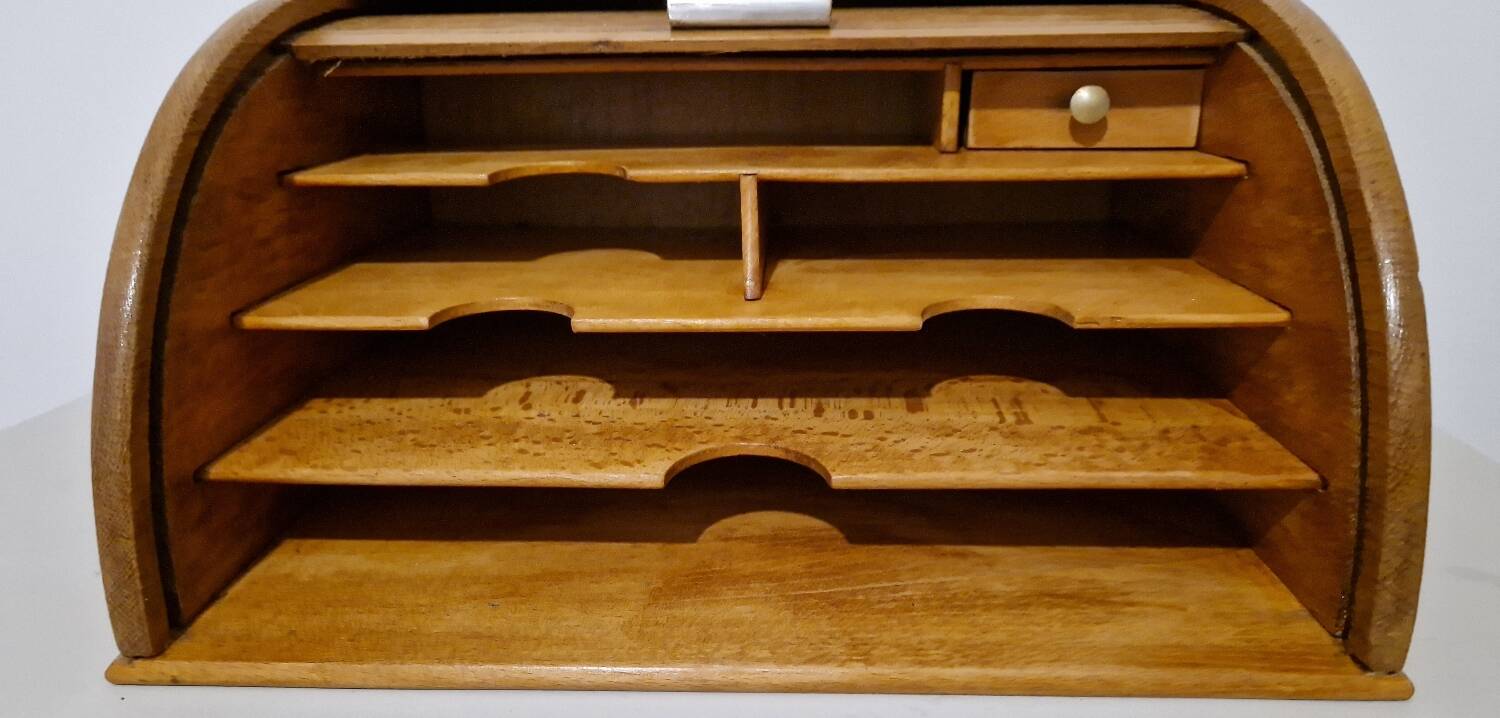 Old oak curtain storage file