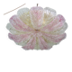 Large Size Pink and Transparent Murano Glass Leave Ceiling Light or Chandel