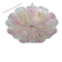 Large Size Pink and Transparent Murano Glass Leave Ceiling Light or Chandel