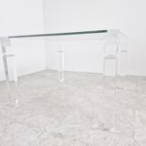 Vintage lucite coffee table, 1990s