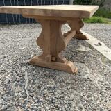Solid walnut monastery table