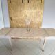 Renovated solid oak extendable table