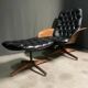 Iconic "Mr. Chair" Armchair & Ottoman – George Mulhauser for Plycra