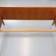 Vintage Scandinavian style double bed in teak from the 60s with integrated bedside lights