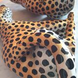 Pair of ceramic leopards