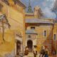 Spanish Village signed Diaz de la poue