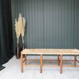 Ancient straw bench