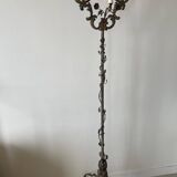 Florentine floor lamp in old painted sheet metal