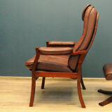 Mobel Team Fold-Out, Scandinavian leather armchair