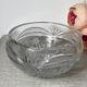 Cut crystal salad bowl