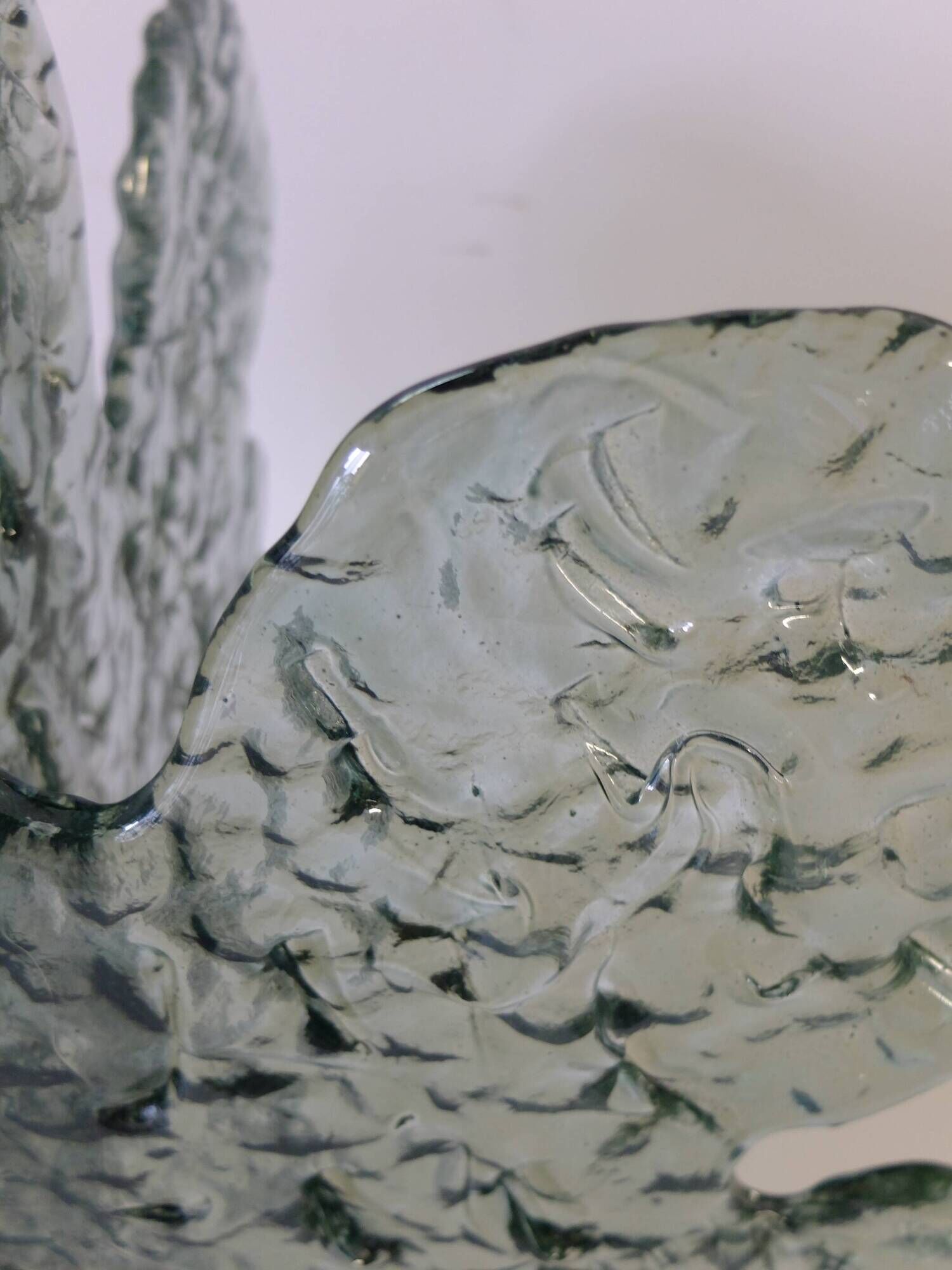 Mazzega thick Murano glass table lamp