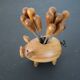 Vintage pig with wooden picks