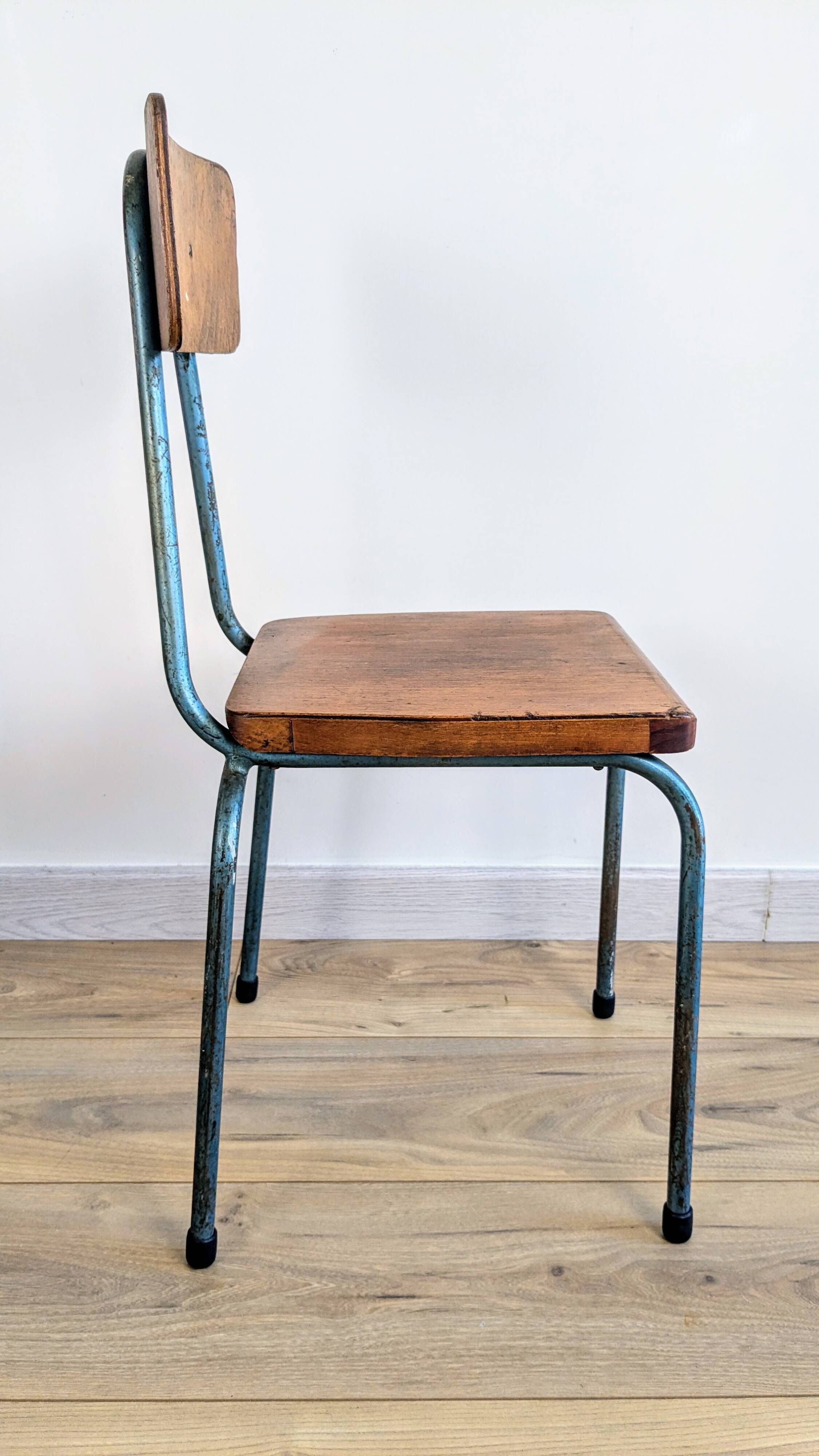 Vintage industrial children's chair