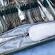 Complete cutlery in silver metal 62 pieces 12 place settings