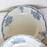 4 flat ironstone plates from St Amand