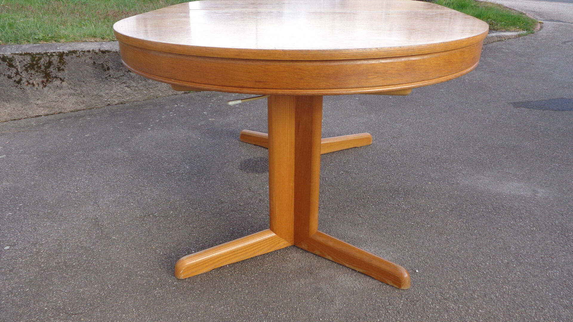 Vintage oval oak table