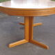 Table vintage ovale en chêne