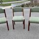 Série de chaises scandinave fauteuil chaise ottoman en palissandre