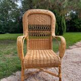 Rattan armchair