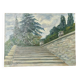 Oil painting "The ramps at San Niccolò" Florence, signed early 1900