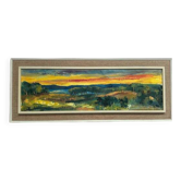 Huile sur toile suédoise – “(Sörmlands Nalar Räven)” par Kurt Lundberg