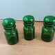 Apothecary bottles green glass jar