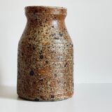 Vintage pyrite stoneware vase