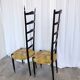 Vintage Paolo Buffa Chiavari Chairs: Mid-Century Modern Ladder Back Dining