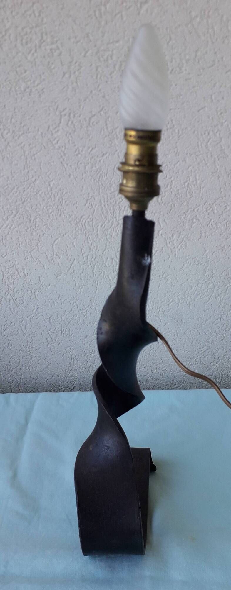 Wrought iron lamp base