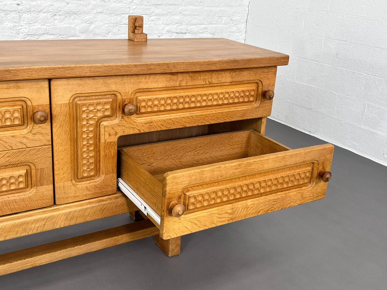 Vintage Oak Sideboard by Guillerme and Chambron for Your Home, 1960s