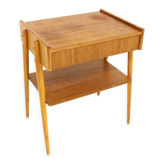 Teak bedside table, Carlström, Sweden, 1960