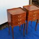 Pair of rosewood bedside tables