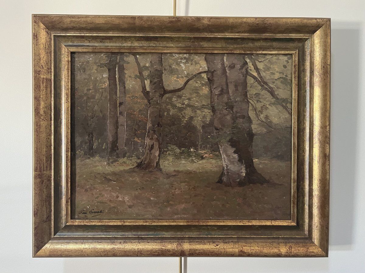 Paul Lecomte (1842–1920) A Underwood, oil on panel, signed