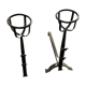 Pair of 18th century wrought iron andirons