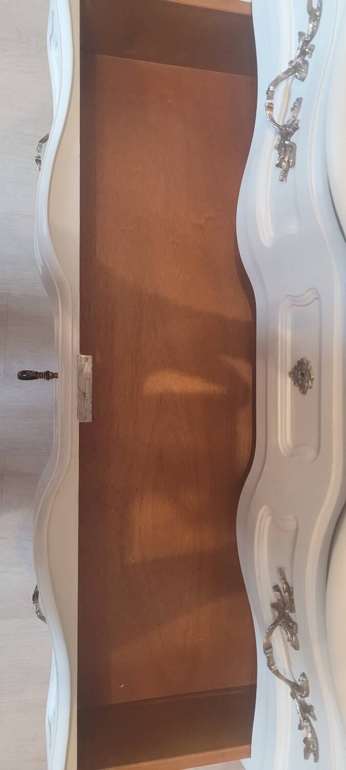 Louis XV style crossbow chest of drawers