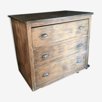 Ancienne commode bois début XX eme