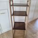 Scandinavian shelf in wood and plexiglass 70s
