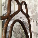 Large rattan psychedelic mirror 55x175cm