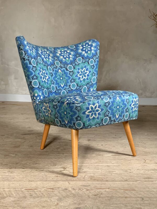 Fauteuil cocktail bleu