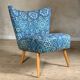 Blue cocktail chair