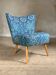 Blue cocktail chair