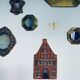 Decorative house wall pottery